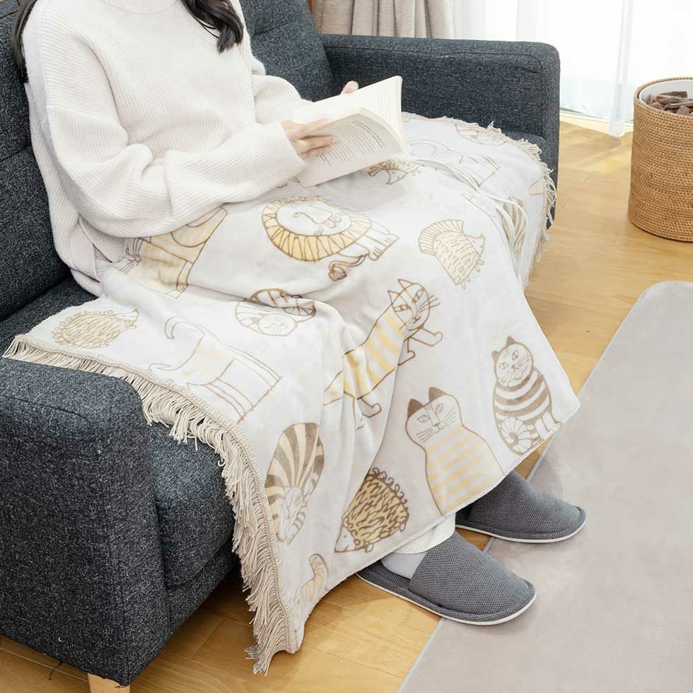 電気毛布（ひざ掛け)リサ・ラーソン130x70cmKDH-L505 | コイズミ