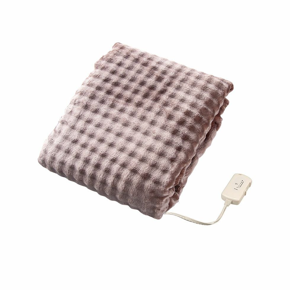 ふわぽこ電気毛布8時間自動OFF（掛け敷き）188x130cmKDK-75252