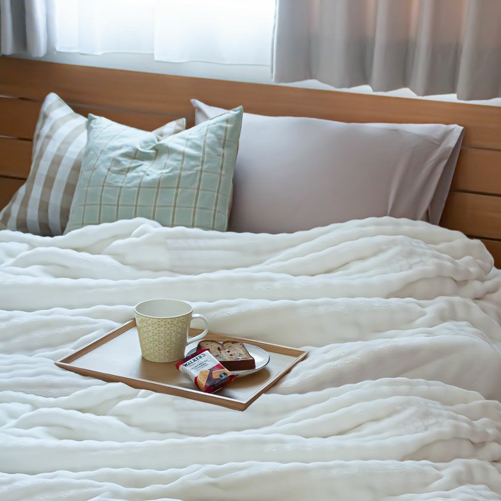 ふわぽこ電気毛布8時間自動OFF（掛け敷き）188x130cmKDK-75252