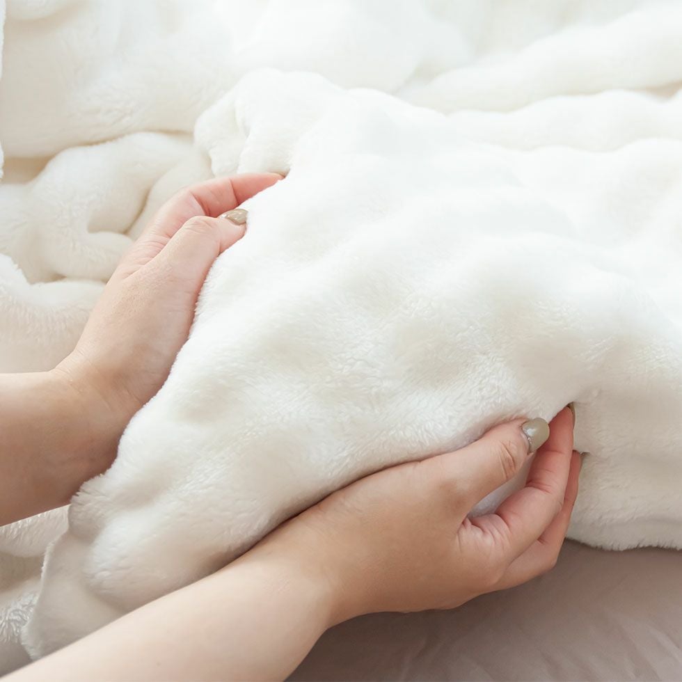 ふわぽこ電気毛布8時間自動OFF（掛け敷き）188x130cmKDK-75252