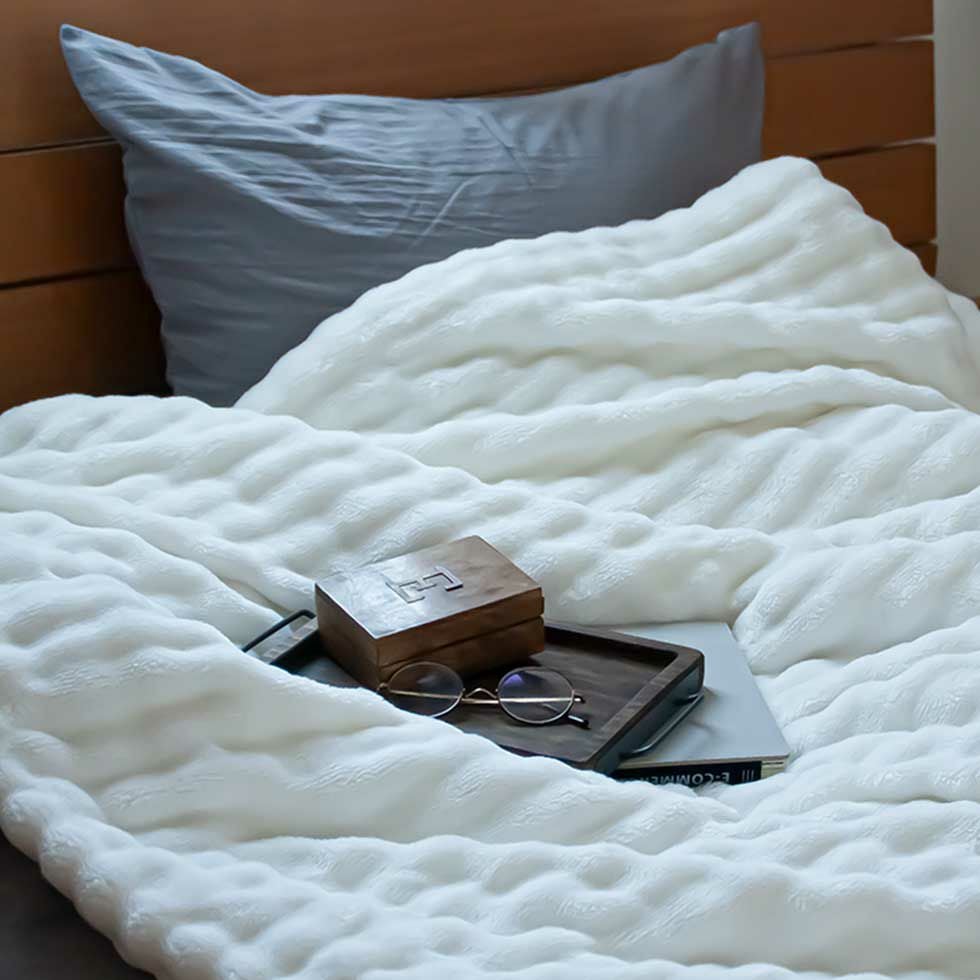 ふわぽこ電気毛布8時間自動OFF（掛け敷き）188x130cmKDK-75252