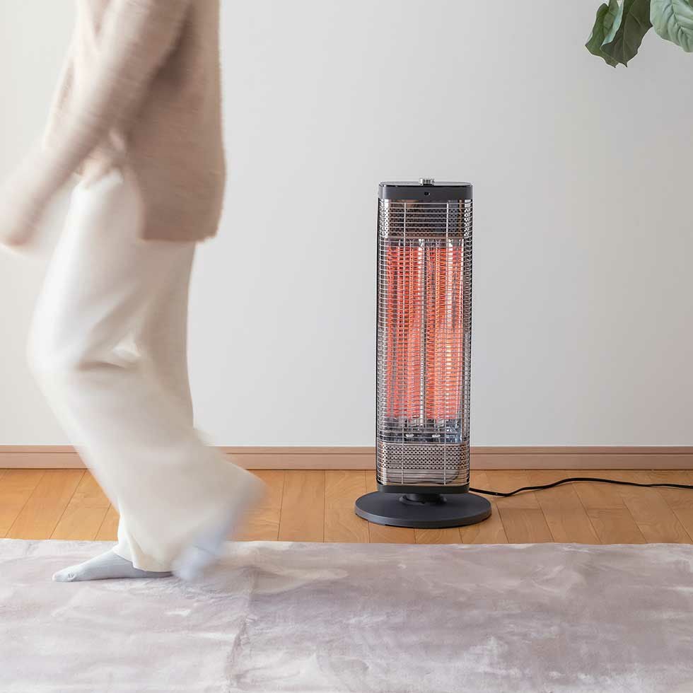 カーボンヒーター距離ピタセンサー遠赤電気ストーブKKH-0954