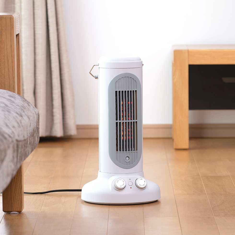 セラミックヒーターストーブ風デザインKPH-1258 | コイズミオンライン