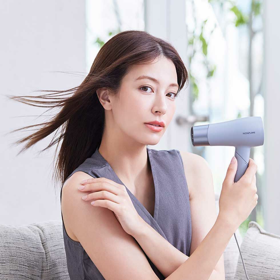 【美品】リーフレス ヘアドライヤー グレー 速乾 付属品あり TD361A-H グレー ドライヤー 大風量 3.6m3/分 速乾 プロテクトイオン