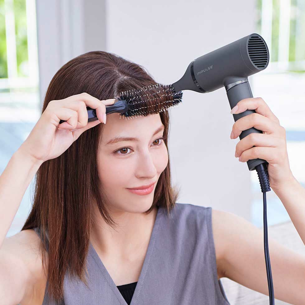 IMPULSE ドライヤー ボリュームアップ機能付き IMPULSE（インパルス）ハイスピードマイナスイオンドライヤーKHD-B200