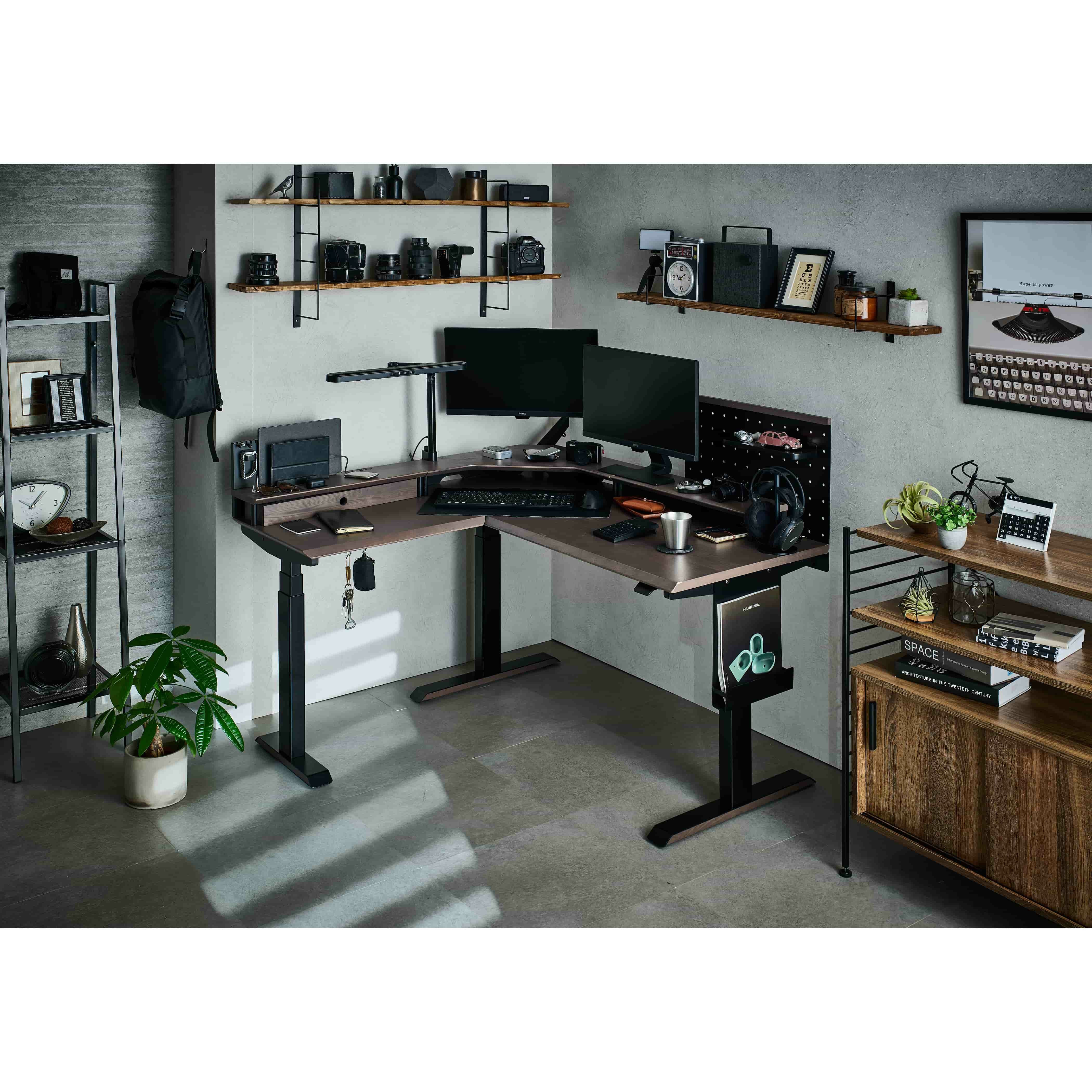 GENTLER ジェントラー L型 電動昇降デスク（135cm幅）KWD-571/KWD-671