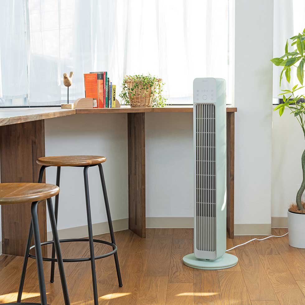 スリムタイプ タワーファン PPT社製 SLIM TOWER FAN（スリムタワーファン）｜PRODUCT｜THREEUP（スリーアップ）