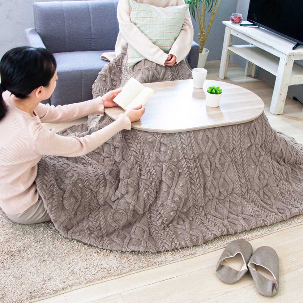 ここちよいこたつ（楕円型）90cm×60cmKMR-42262 | コイズミオンライン