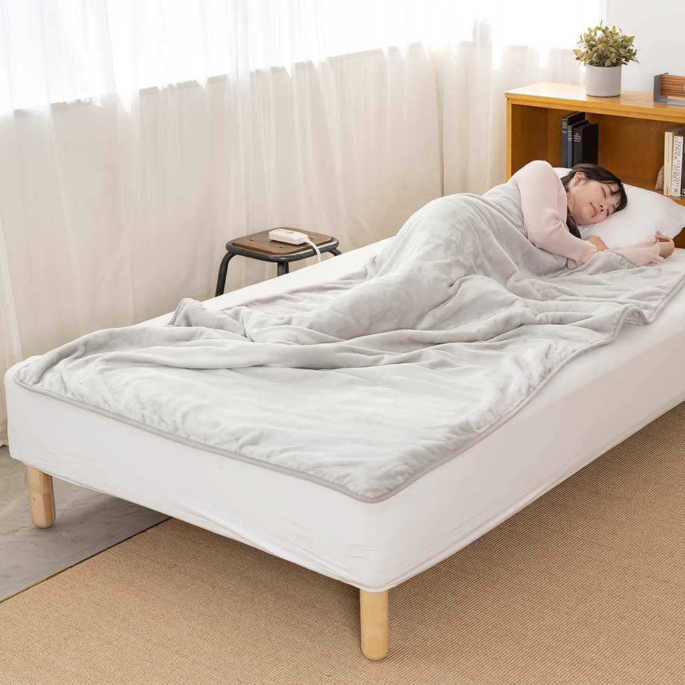 電気毛布（掛け敷き）快眠タイマー188x120cmKDK-60268T | コイズミ